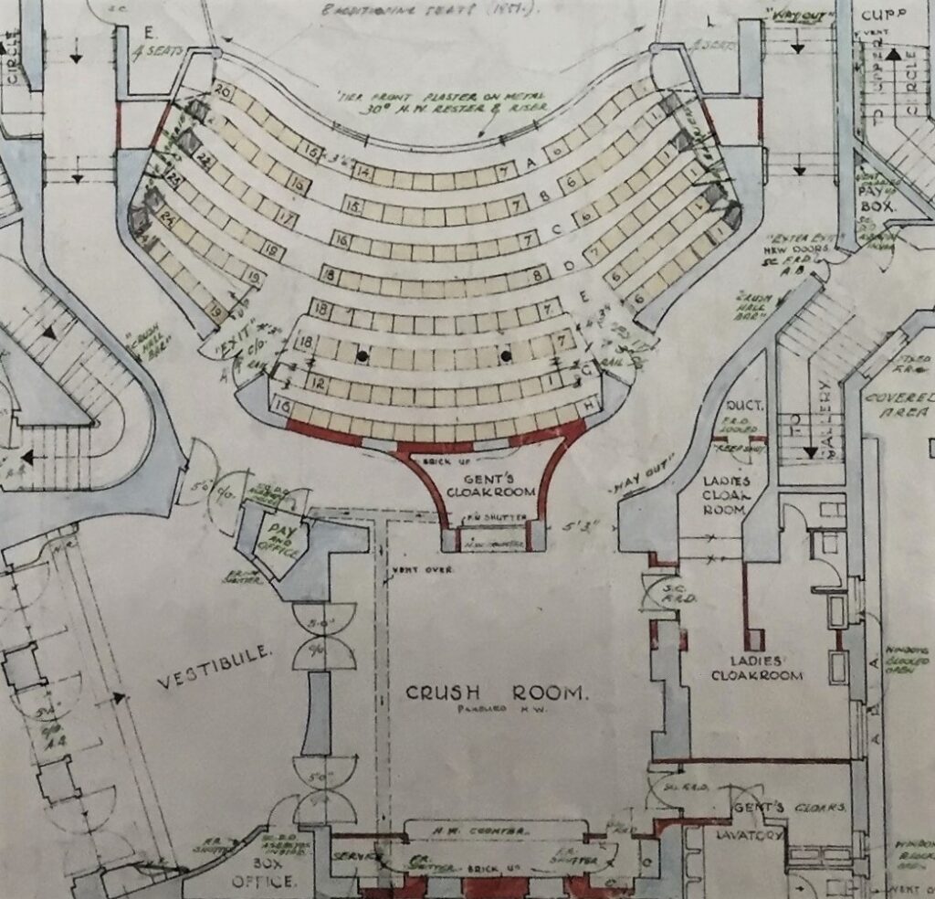 Lyric Theatre 1933 Plan