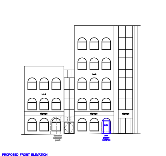New fenestration, conservation area